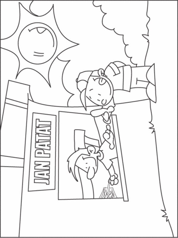 coloring page Food concession coloring page Food concession