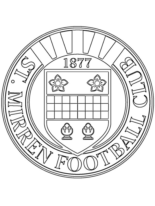 coloring page St Mirren Football Club coloring page St Mirren Football Club