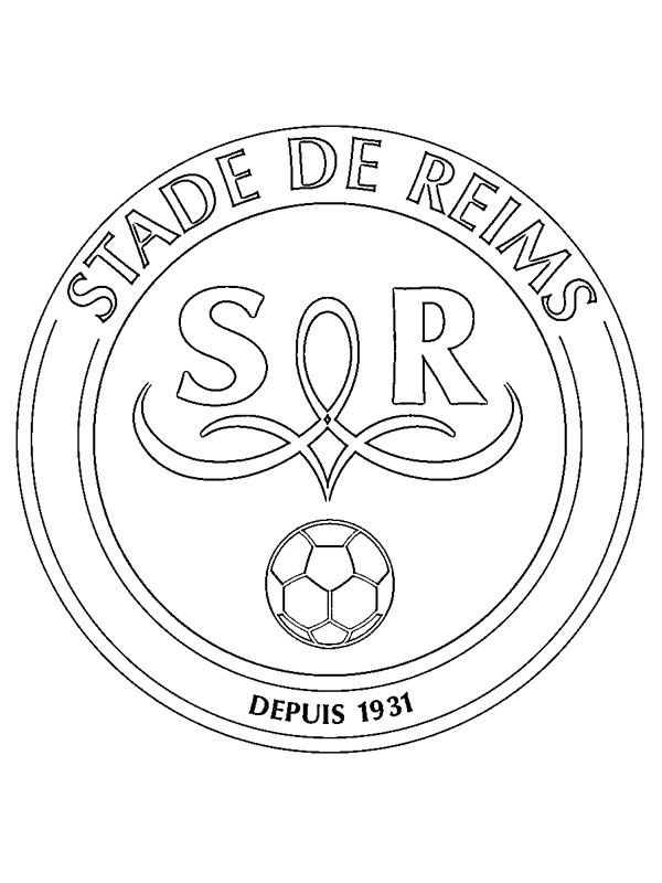 coloring page Stade de Reims coloring page Stade de Reims