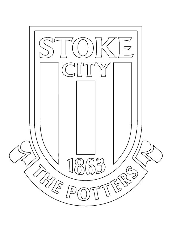 Stoke City Fc Coloring Page 1001coloring Com