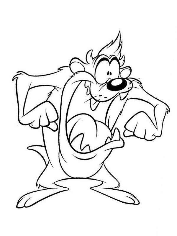 coloring page Tasmanian Devil (Looney Tunes) coloring page Tasmanian Devil (Looney Tunes)