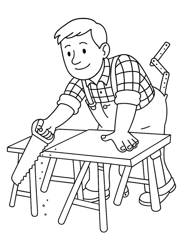 Carpenters Coloring Page | 1001coloring.com