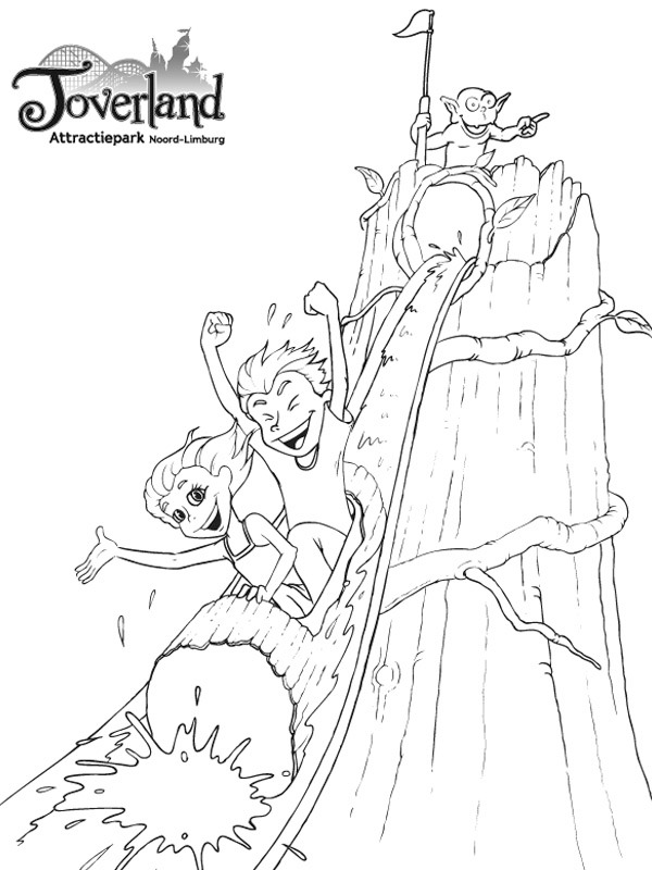 coloring page Toverland wild water ride coloring page Toverland wild water ride