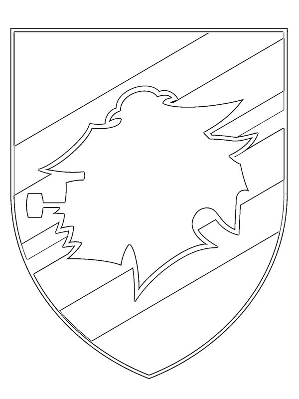 coloring page UC Sampdoria coloring page UC Sampdoria