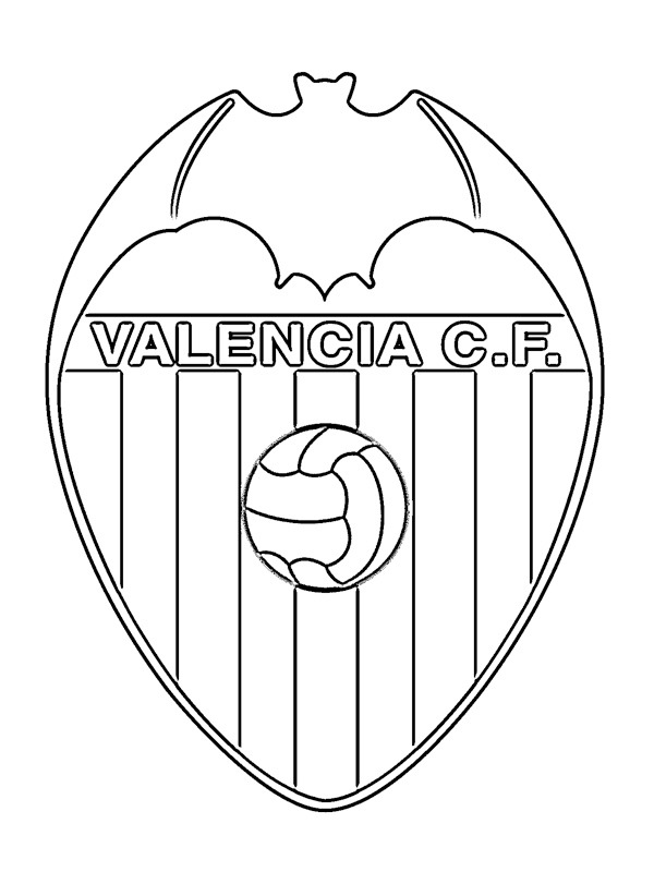 Download Valencia CF color page | 1001coloring.com