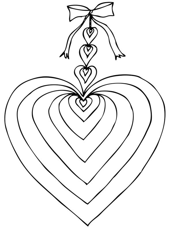 coloring page Valentines heart coloring page Valentines heart