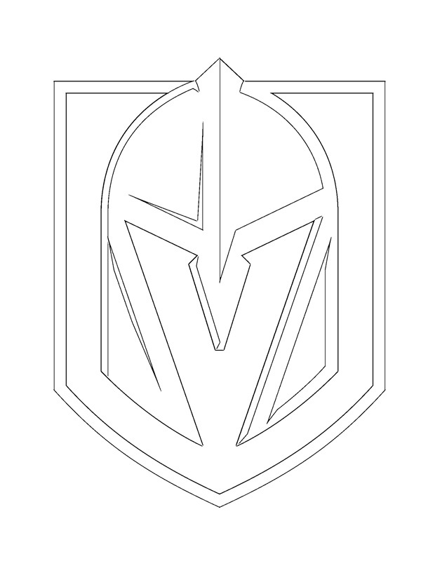 Vegas Golden Knights Coloring Page | 1001coloring.com