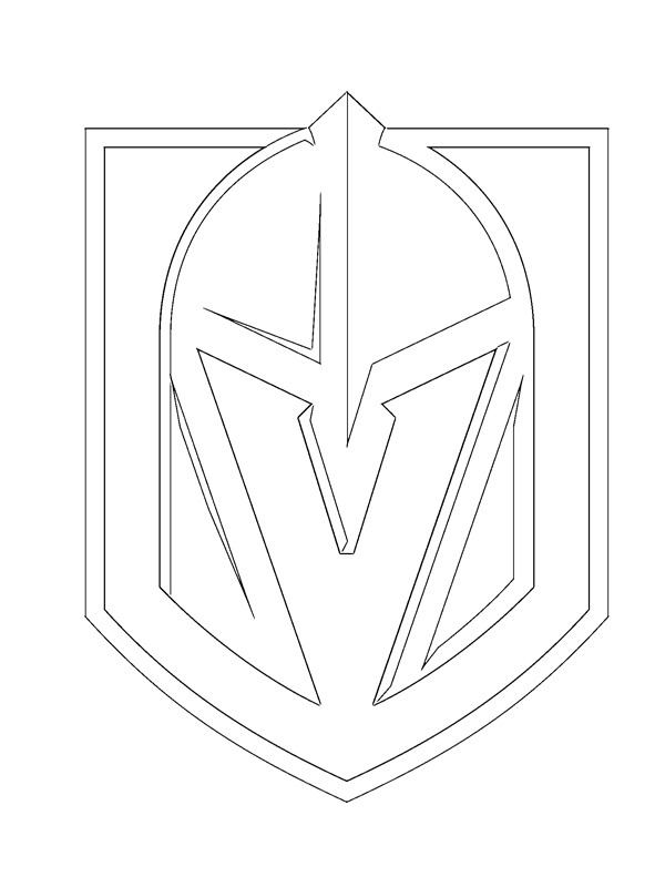 coloring page Vegas Golden Knights coloring page Vegas Golden Knights