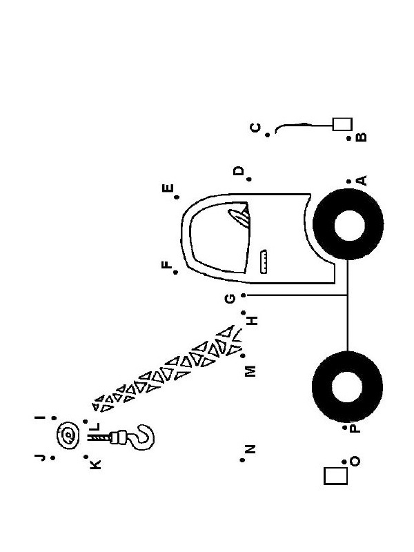 coloring page Towtruck dot to dot coloring page Towtruck dot to dot