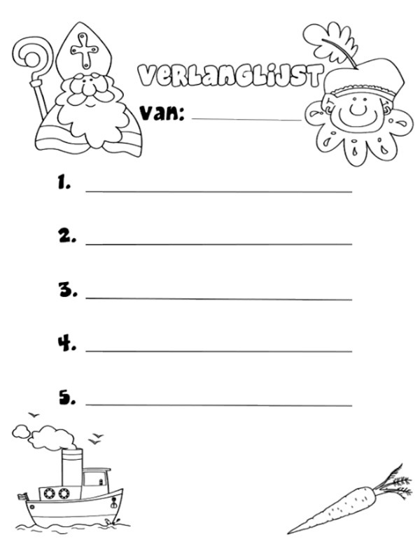 coloring page The list of saint Nicholas coloring page The list of saint Nicholas