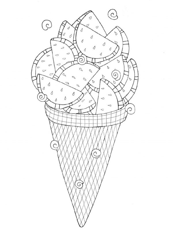 Watermelon ice cream Watermelon ice cream