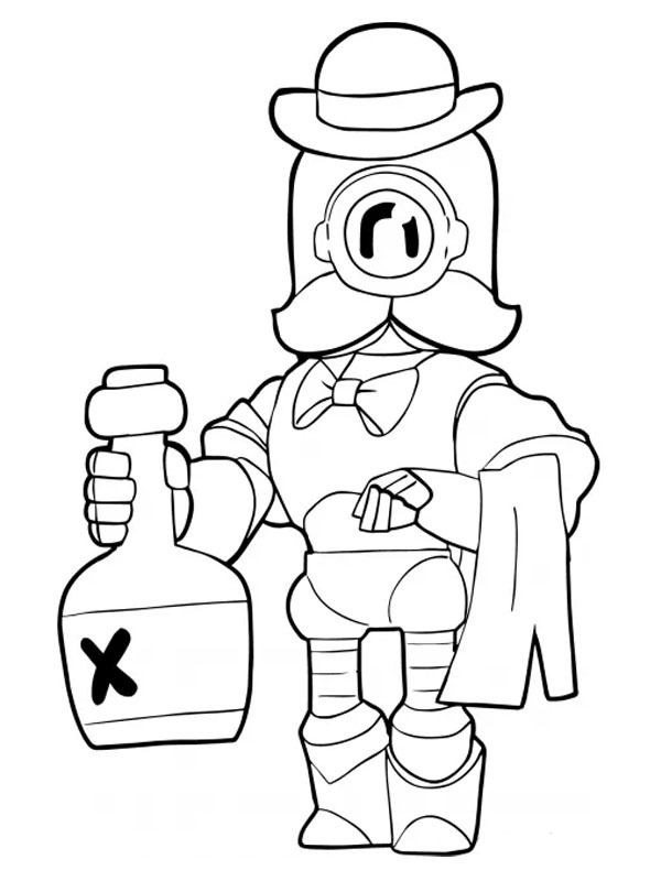 Wizard Barley Brawl Stars Coloring Page 1001coloring Com - images to color rico brawl stars
