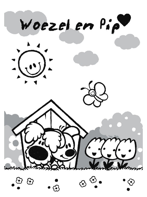 coloring page Woozle and pip in the yard coloring page Woozle and pip in the yard