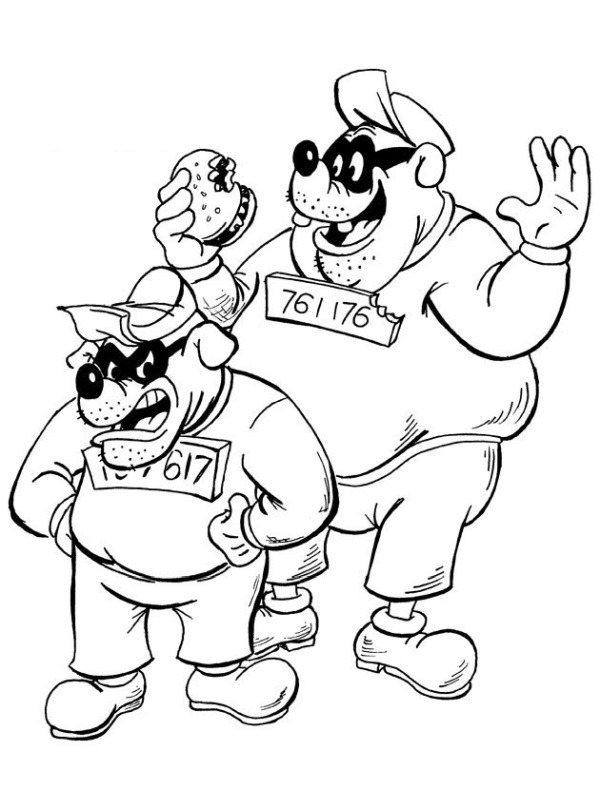 Beagle Boys Coloring Page | 1001coloring.com